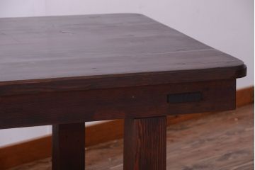 アンティーク家具　和製アンティーク　松材の大きな古い作業台