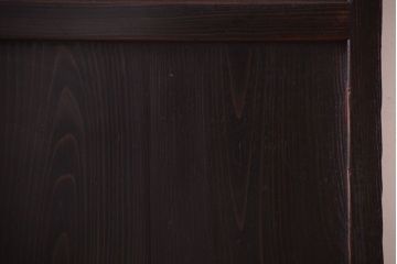 古民具・骨董　和モダンスタイル!古い木の上品な障子戸(ガラス帯戸)