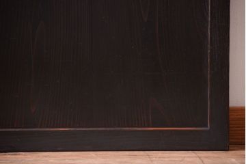 古民具・骨董　和モダンスタイル!古い木の上品な障子戸(ガラス帯戸)