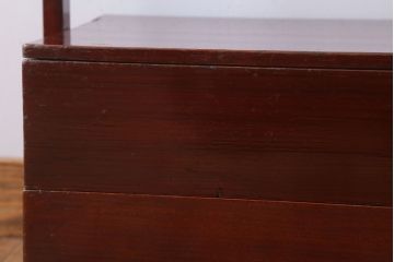 アンティーク雑貨　古民具・骨董　明治　漆塗りの古い岡持ち(1)