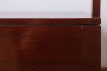 アンティーク雑貨　古民具・骨董　明治　漆塗りの古い岡持ち(1)