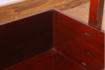 アンティーク雑貨　古民具・骨董　明治　漆塗りの古い岡持ち(1)