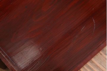 アンティーク雑貨　古民具・骨董　明治　漆塗りの古い岡持ち(1)