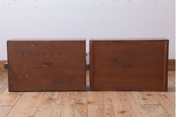 アンティーク雑貨　古民具・骨董　明治　漆塗りの古い岡持ち(1)