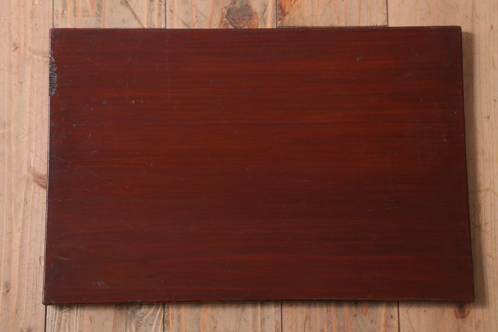 アンティーク雑貨　古民具・骨董　明治　漆塗りの古い岡持ち(1)