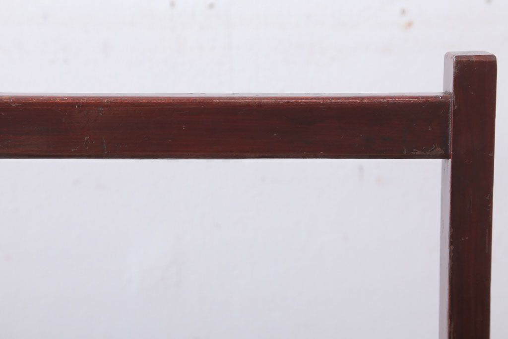 アンティーク雑貨　古民具・骨董　明治　漆塗りの古い岡持ち(2)