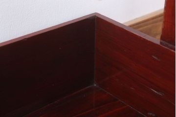 アンティーク雑貨　古民具・骨董　明治　漆塗りの古い岡持ち(2)