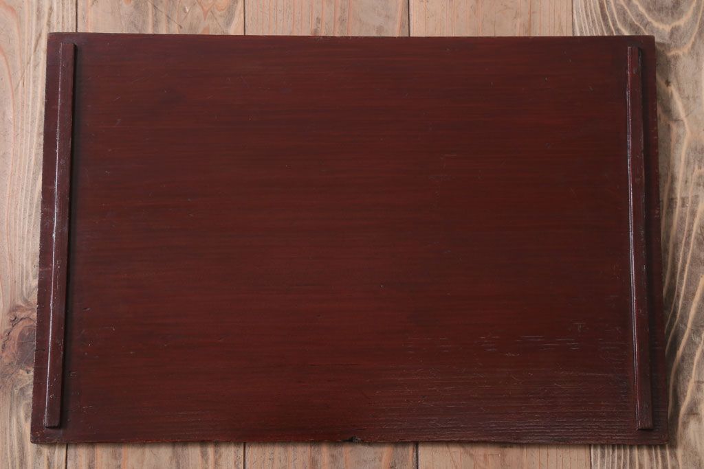 アンティーク雑貨　古民具・骨董　明治　漆塗りの古い岡持ち(2)