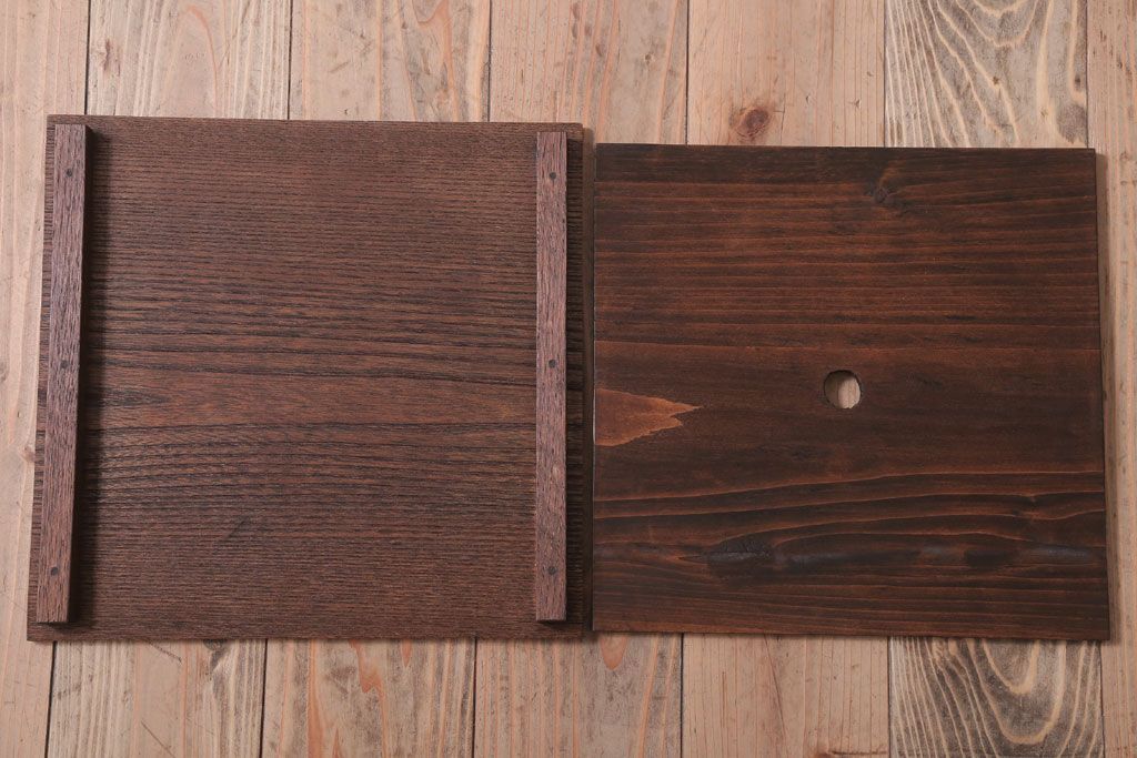 アンティーク雑貨　古民具・骨董　大正　古い木の岡持ち