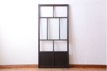 古民具・骨董　すりガラス入り!アンティークガラス戸(1)