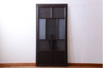 古民具・骨董　すりガラス入り!アンティークガラス戸(1)