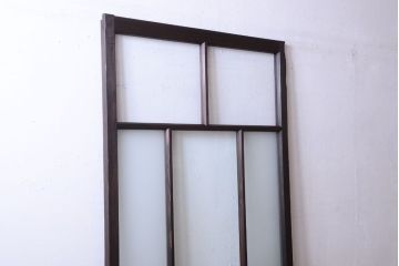 古民具・骨董　すりガラス入り!アンティークガラス戸(1)