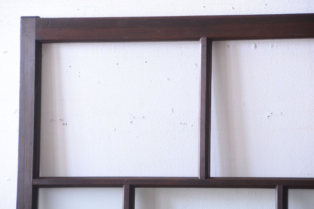 古民具・骨董　すりガラス入り!アンティークガラス戸(1)