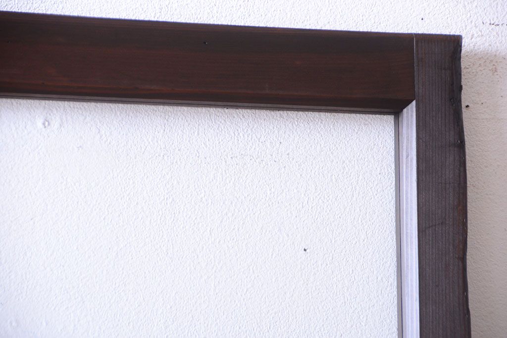 古民具・骨董　すりガラス入り!アンティークガラス戸(1)