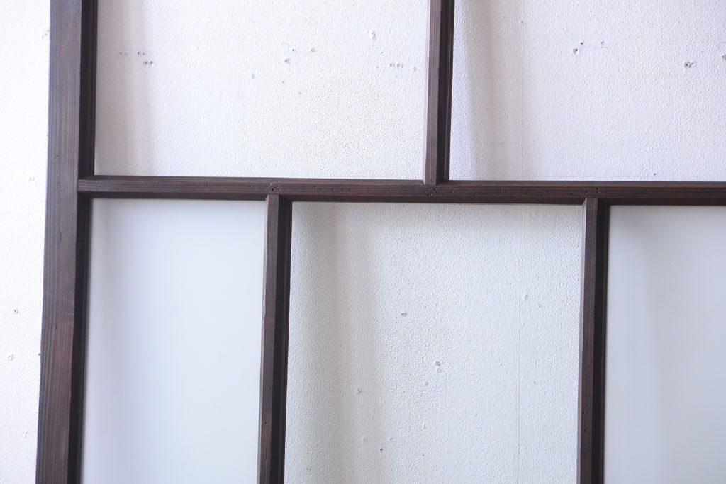 古民具・骨董　すりガラス入り!アンティークガラス戸(1)