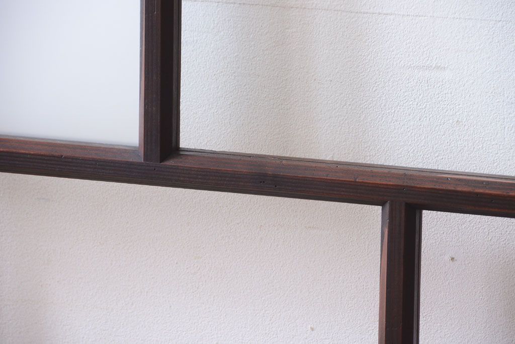 古民具・骨董　すりガラス入り!アンティークガラス戸(1)