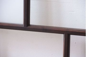 古民具・骨董　すりガラス入り!アンティークガラス戸(1)