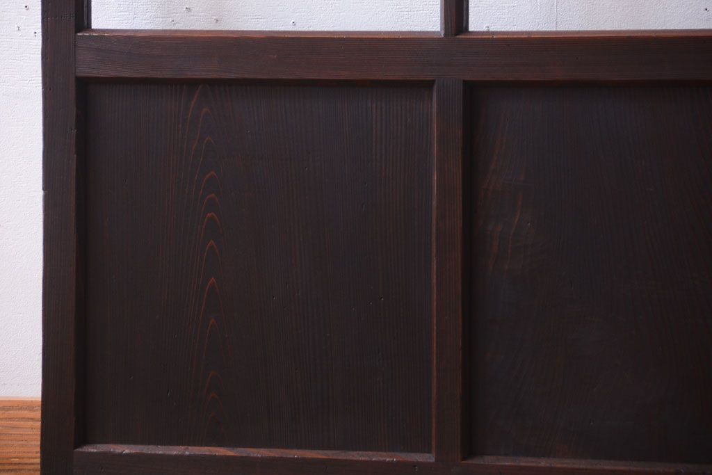 古民具・骨董　すりガラス入り!アンティークガラス戸(1)