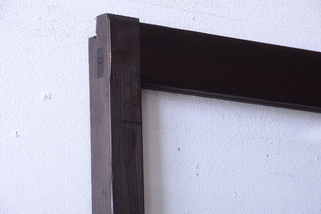 古民具・骨董　すりガラス入り!アンティークガラス戸(1)