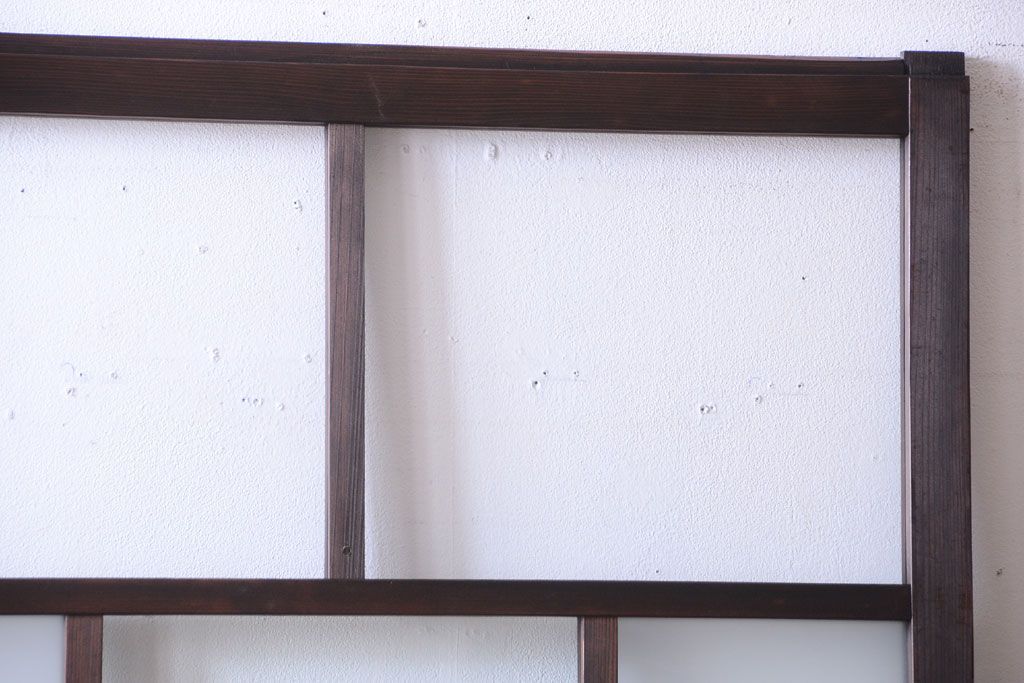 古民具・骨董　すりガラス入り!アンティークガラス戸(1)