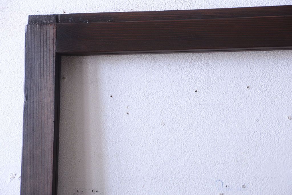 古民具・骨董　すりガラス入り!アンティークガラス戸(1)