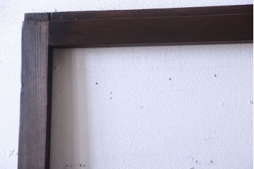 古民具・骨董　すりガラス入り!アンティークガラス戸(1)