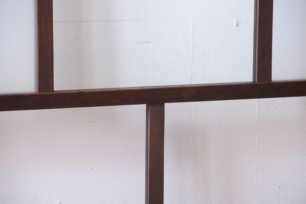 古民具・骨董　すりガラス入り!アンティークガラス戸(1)