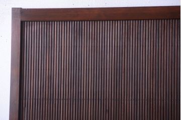 古民具・骨董　高級品　ガラス帯の万本格子戸