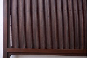 古民具・骨董　高級品　ガラス帯の万本格子戸