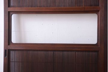 古民具・骨董　高級品　ガラス帯の万本格子戸