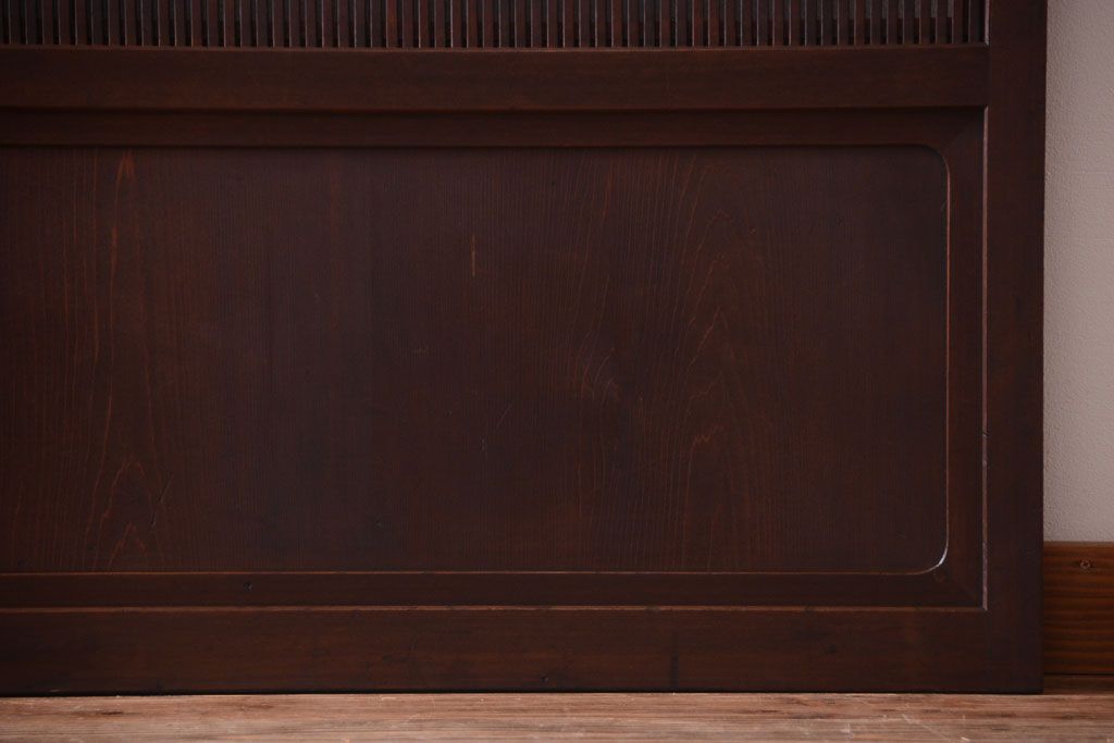 古民具・骨董　高級品　ガラス帯の万本格子戸