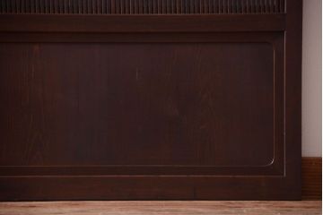古民具・骨董　高級品　ガラス帯の万本格子戸