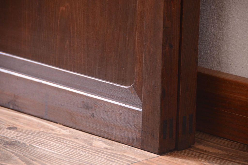 古民具・骨董　高級品　ガラス帯の万本格子戸