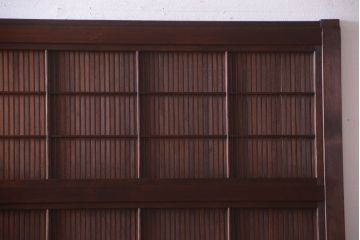 古民具・骨董　高級品　ガラス帯の万本格子戸