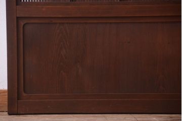 古民具・骨董　高級品　ガラス帯の万本格子戸