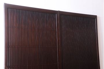 古民具・骨董　明治〜大正　アンティーク格子戸2枚セット