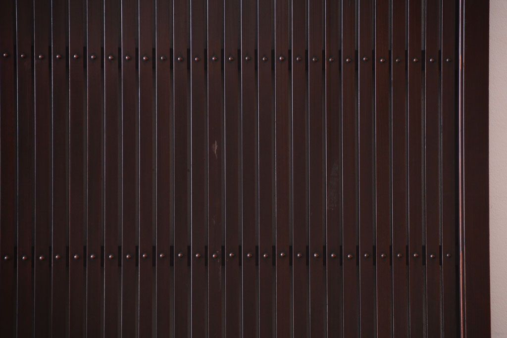 古民具・骨董　明治〜大正　アンティーク格子戸2枚セット