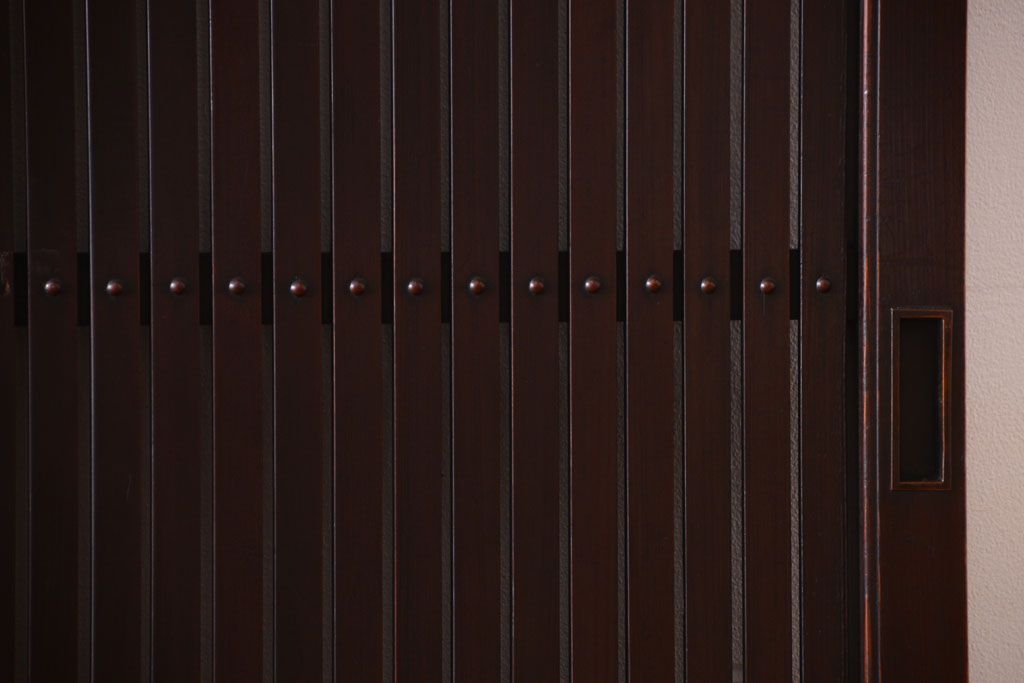 古民具・骨董　明治〜大正　アンティーク格子戸2枚セット