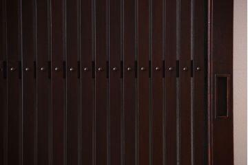 古民具・骨董　明治〜大正　アンティーク格子戸2枚セット