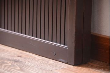 古民具・骨董　明治〜大正　アンティーク格子戸2枚セット