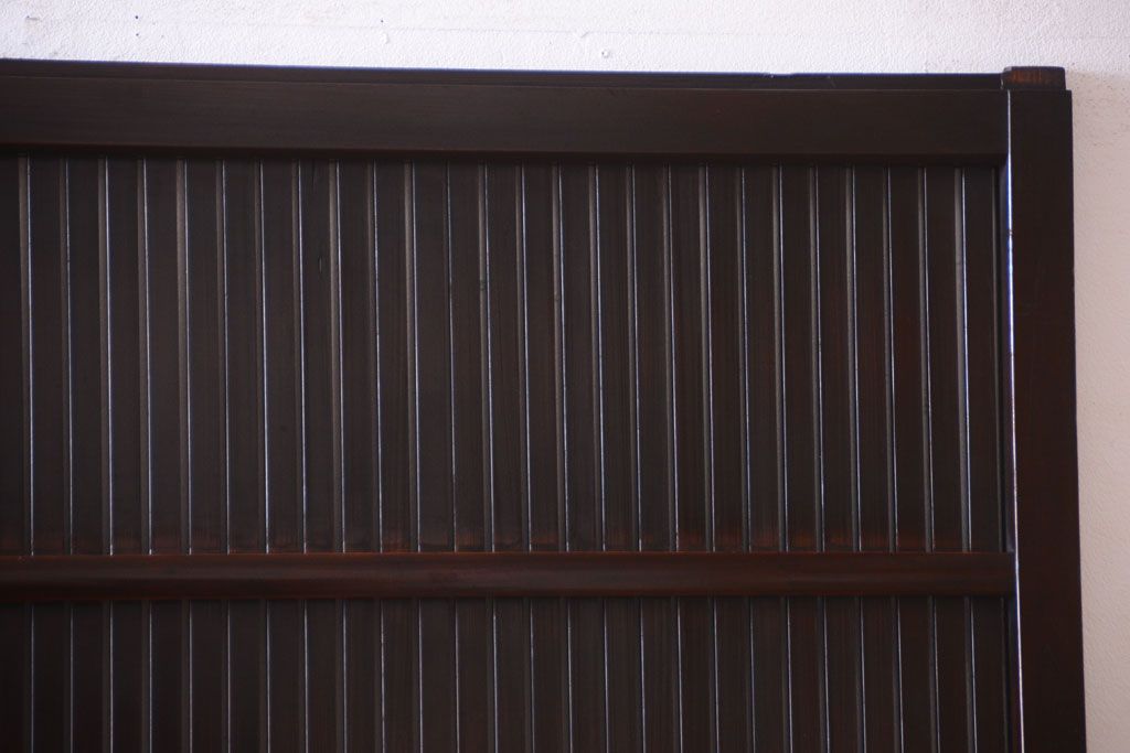 古民具・骨董　明治〜大正　アンティーク格子戸2枚セット