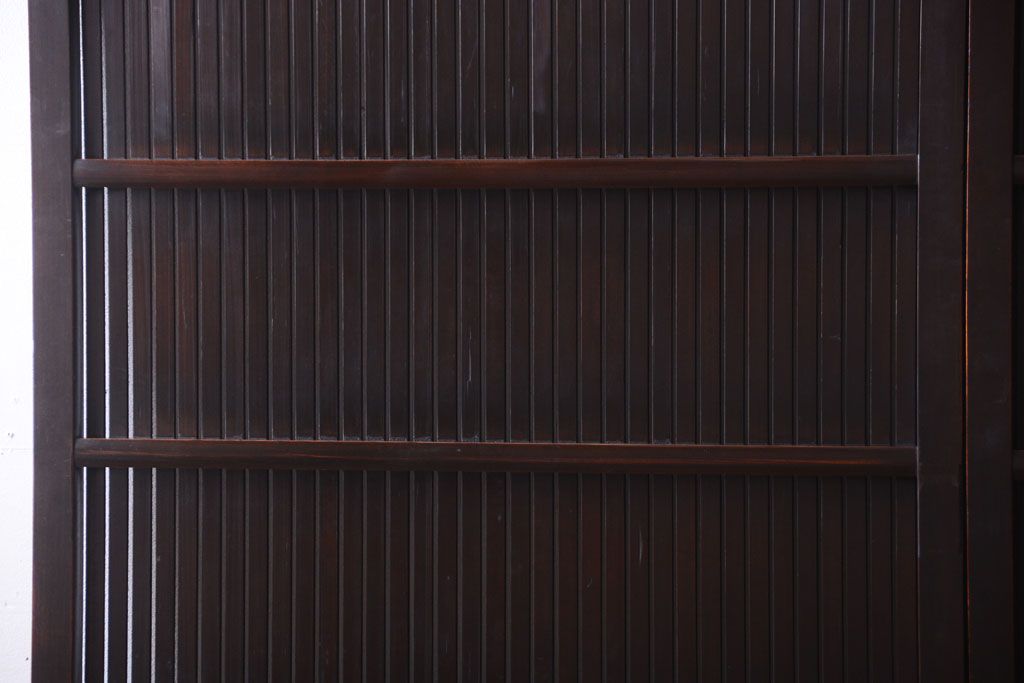 古民具・骨董　明治〜大正　アンティーク格子戸2枚セット