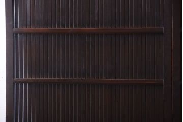 古民具・骨董　明治〜大正　アンティーク格子戸2枚セット