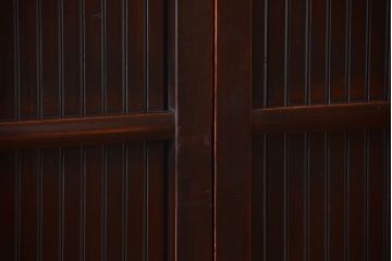 古民具・骨董　明治〜大正　アンティーク格子戸2枚セット