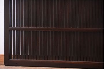古民具・骨董　明治〜大正　アンティーク格子戸2枚セット