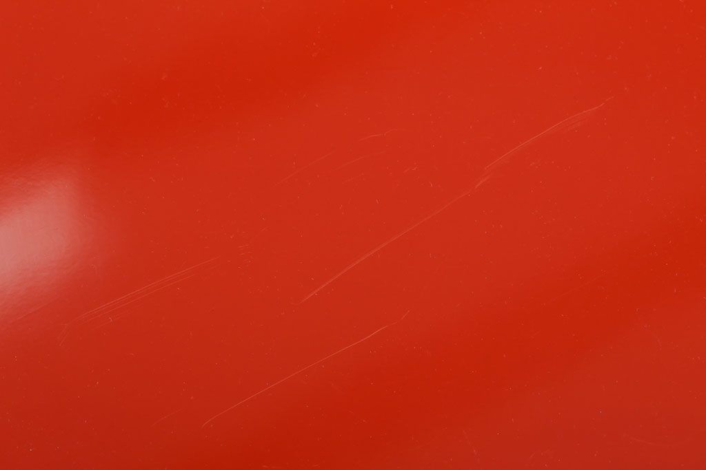 アンティーク雑貨　和製アンティーク　昭和初期　朱塗木製丸盆　2枚セット