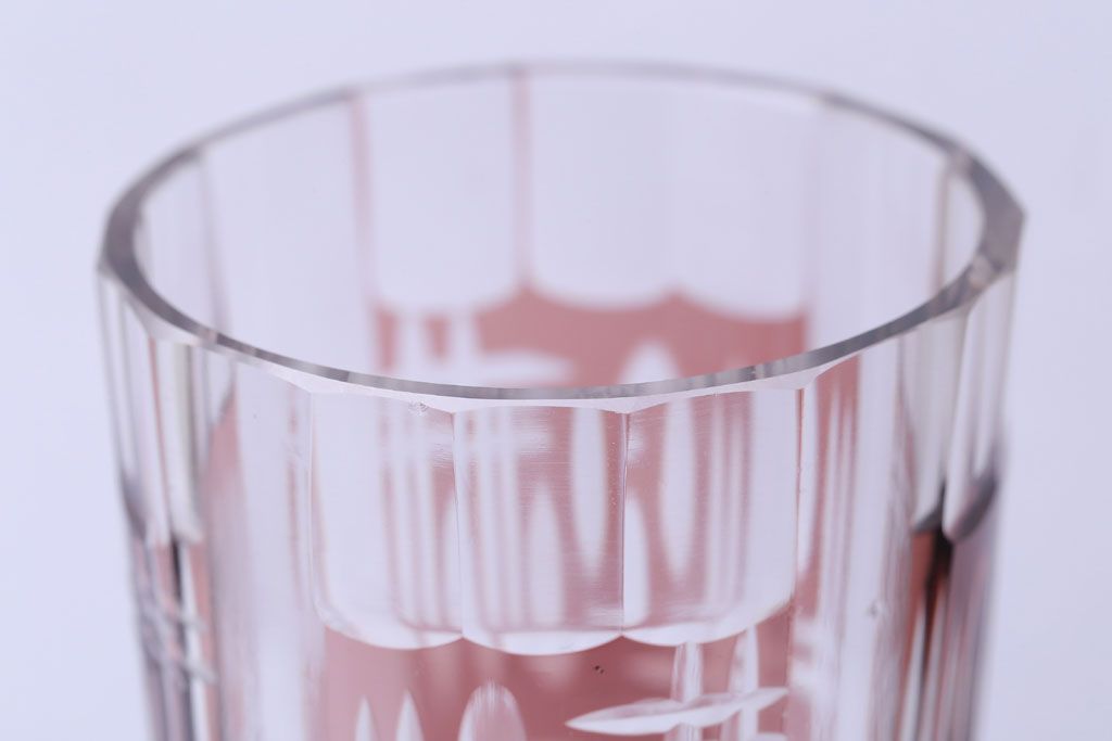 アンティーク雑貨　アンティーク　昭和初期　切子コップ　5個セット(ガラス・氷コップ)