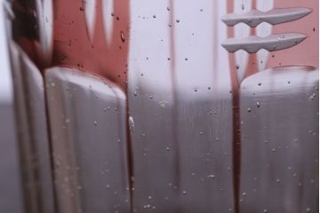 アンティーク雑貨　アンティーク　昭和初期　切子コップ　5個セット(ガラス・氷コップ)