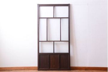 古民具・骨董　すりガラス入り!アンティークガラス戸(2)