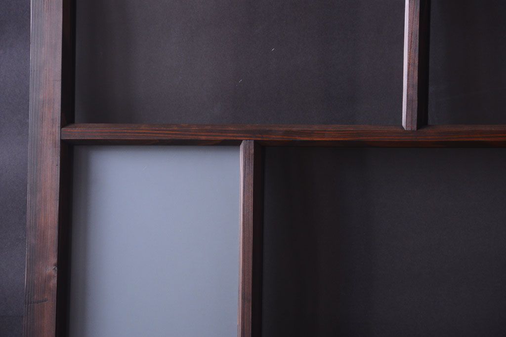 古民具・骨董　すりガラス入り!アンティークガラス戸(2)